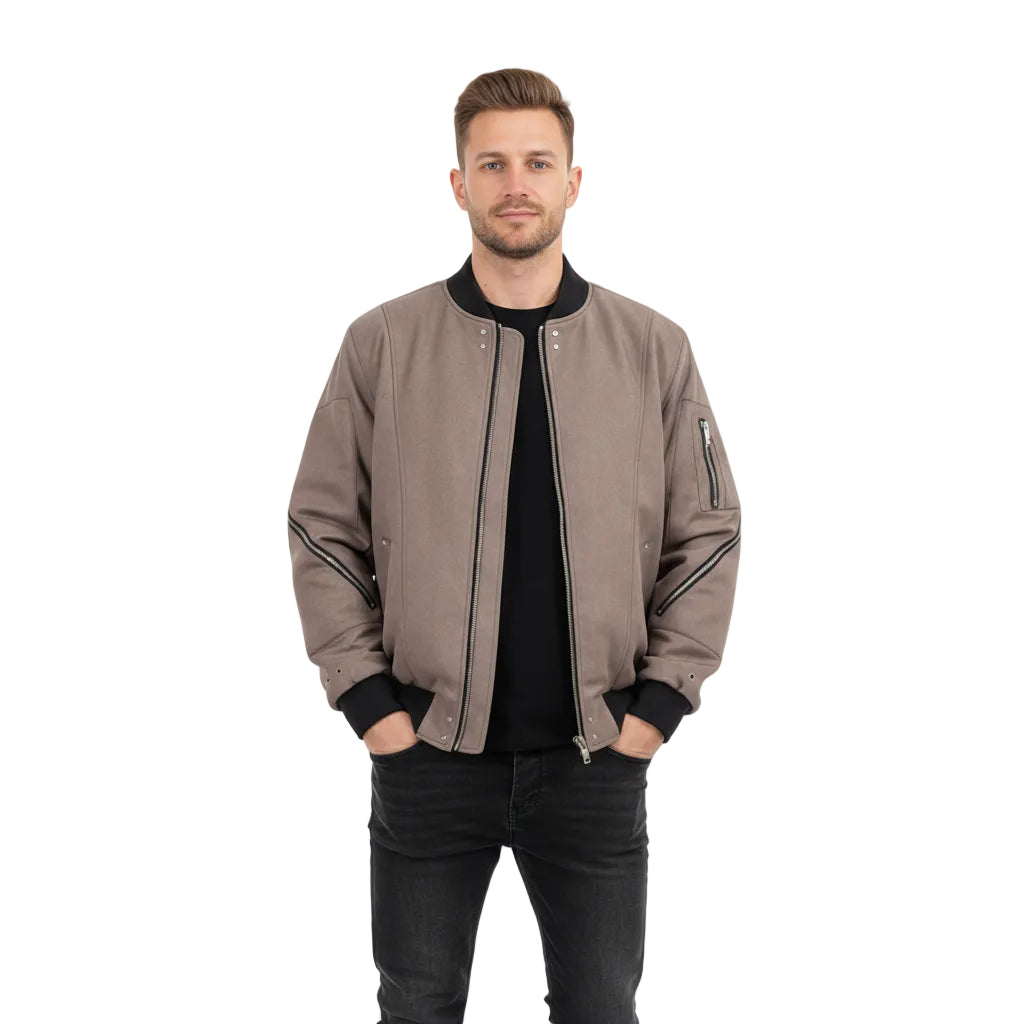 Veste Baseball Épaisse Décontractée Pour Homme
