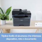 Brother DCP-L2660DW | Imprimante Multifonction | Laser | A4 | Abonnement d'impression ECOPRO 2 Mois OFFERTS | WiFi Direct