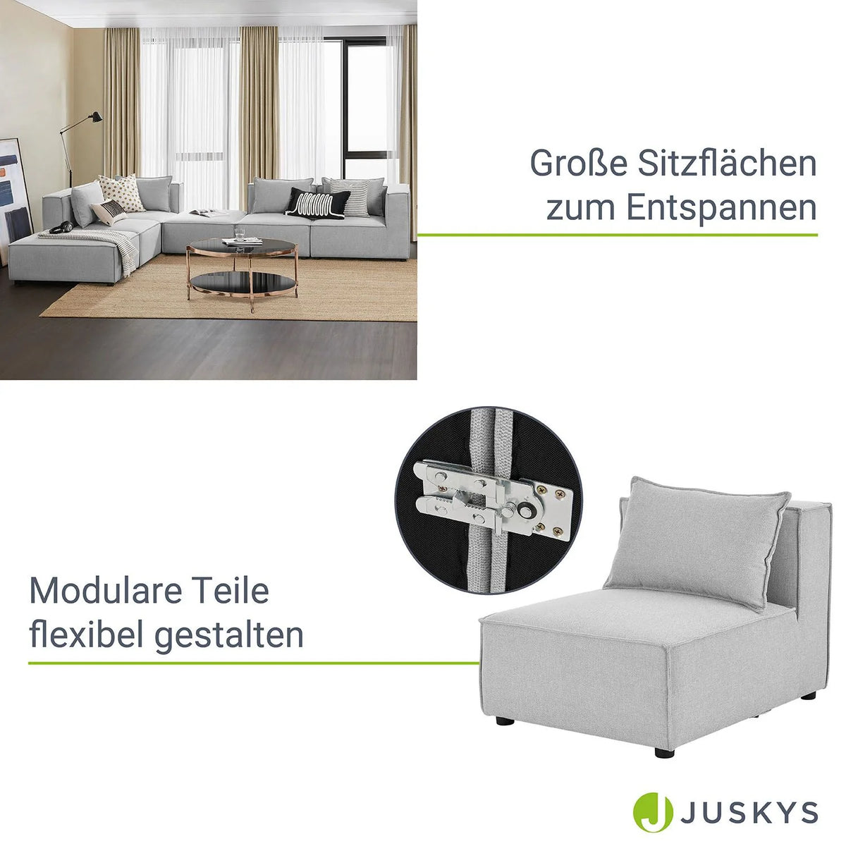 Canapé modulaire Domas XXL 2025 – salon modulaire