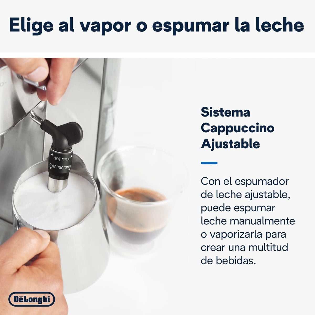 Machine à café De'Longhi Dedica - Acier inoxydable, pompe, pour café moulu ou dosettes, expresso et cappuccino, réservoir de 1,3 litre, système anti-gouttes, modèle EC685.M, couleur métal