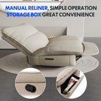 Fauteuil inclinable FLEXISPOT XC6, canapé pivotant à bascule, fauteuil TV avec dossier réglable, fauteuil inclinable pour chambre, salon et home cinéma (beige)