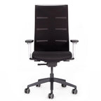 Fauteuil de bureau ergonomique Agilis Matrix MT12 à dossier en maille et inclinaison lente, édition spéciale, noir pur (édition 2025).