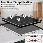 Cooksir Plaque Induction 3 Feux avec Cadre, Table de Cuisson Induction 60cm Encastrable, 6800W, Commande Tactile à Curseur, Bord Inox, Zone Flexibles