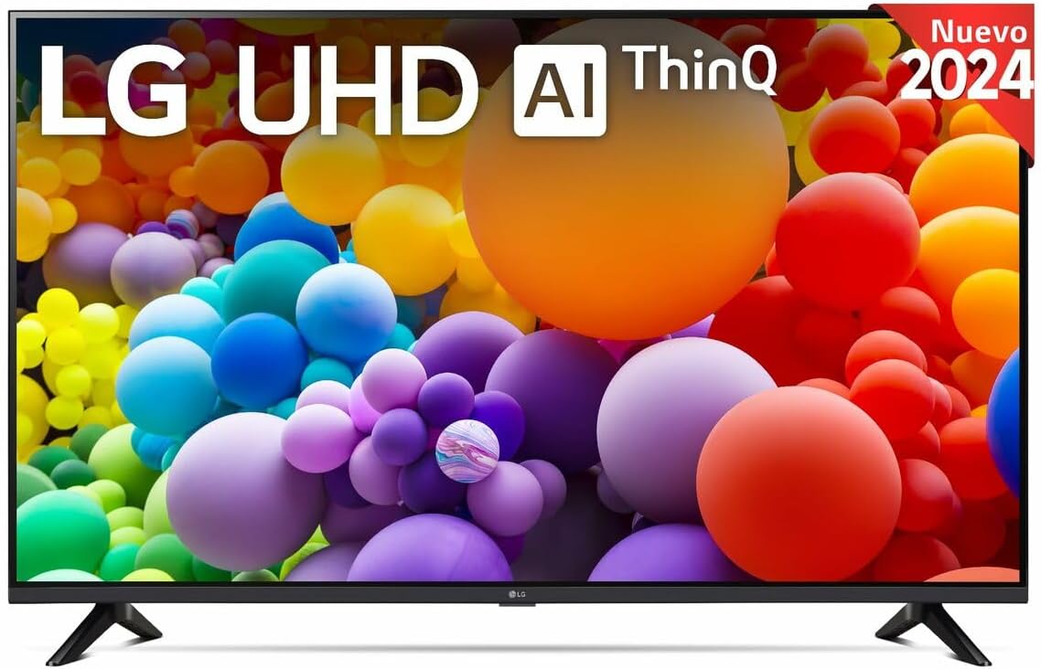LG TV LED 2024 | 55UT73 | 55 Pouces | UHD | Processeur α5 gen 7 AI 4K, Noir [Classe énergétique G]
