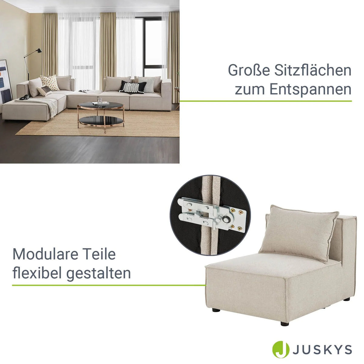 Canapé modulaire Domas XXL 2025 – salon modulaire