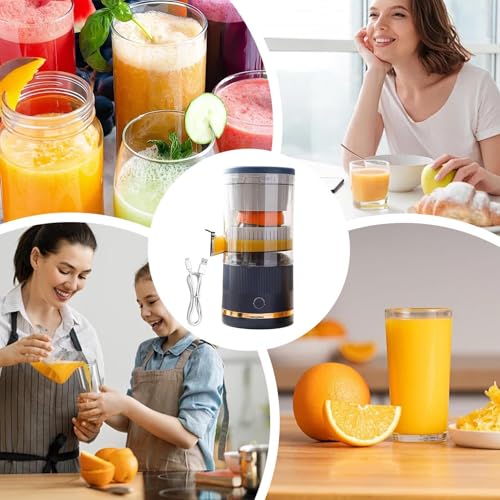 Presse agrumes électrique pour boissons saines, presse agrumes électrique pour fruits et légumes, extracteur de jus électrique avec séparation, presse agrumes automatique avec séparation de la pulpe : Cuisine et Maison