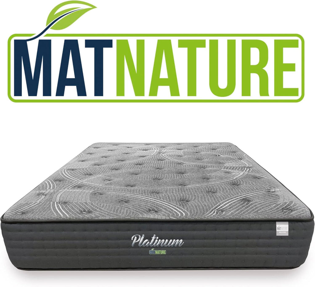 Matnature | Platinum | Matelas Grand Confort Pro Repos Multiple | Ressorts ensachés et mousse à mémoire de forme | Hauteur 30 cm | Respirant, antidérapant et anti-acariens (150 x 200 cm)