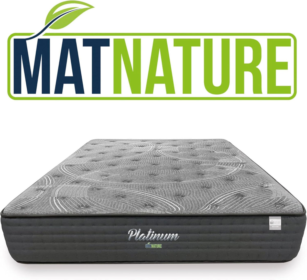 Matnature | Platinum | Matelas Grand Confort Pro Repos Multiple | Ressorts ensachés et mousse à mémoire de forme | Hauteur 30 cm | Respirant, antidérapant et anti-acariens (150 x 200 cm)