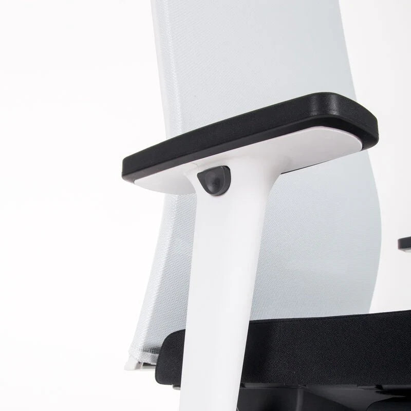 Fauteuil de bureau ergonomique Agilis Matrix MT12 à dossier en maille et inclinaison lente, édition spéciale, noir pur (édition 2025).
