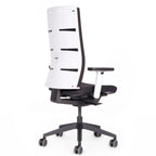 Fauteuil de bureau ergonomique Agilis Matrix MT12 à dossier en maille et inclinaison lente, édition spéciale, noir pur (édition 2025).