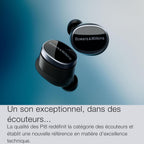 Bowers & Wilkins Pi8 Écouteurs sans Fil True Wireless, Réduction de Bruit, Bluetooth, aptX, Microphones Intégrés