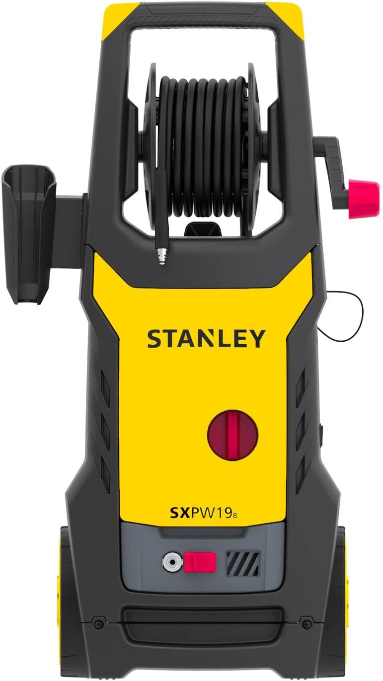 Nettoyeur haute pression Stanley SXPW24BX | Haute pression | Pour automobiles et surfaces extérieures | Avec nettoyeur de surface et brosse fixe | Pression maximale 170 bars | Débit maximal 500 l/h | Consommation