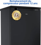 Réfrigérateur CHIQ 107 litres, hauteur : 845 mm, profondeur : 556 mm, noir