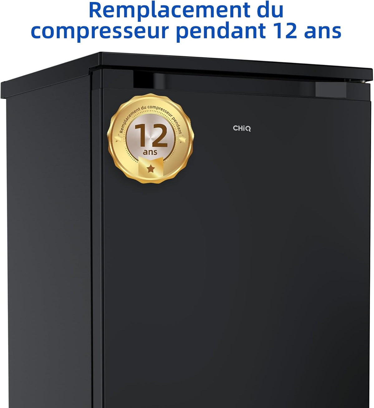 Réfrigérateur CHIQ 107 litres, hauteur : 845 mm, profondeur : 556 mm, noir