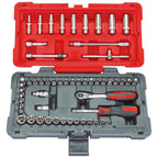 KS Tools - 922.0654 - Caisse à outils complète 1/4 - Coffret de maintenance - 4 à 14 mm - Coffret de douilles et embouts - Outillage mecanique auto - 54 Pièces : Bricolage