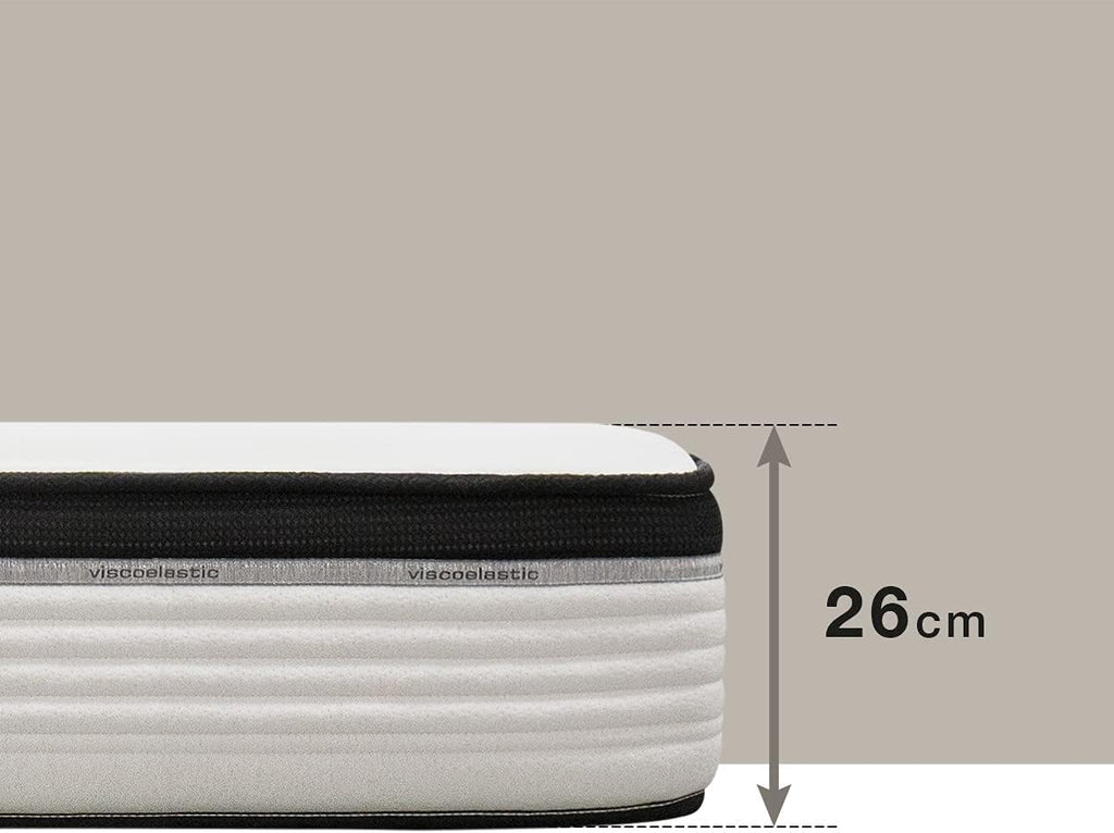 KUO Dream - Matelas à mémoire de forme bio | Matelas viscoélastique INNOGEL | Hauteur 26 cm | 135 x 190 cm [Exclusivité Amazon]