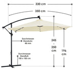Parapluie LED excentrique 2025 Brésil