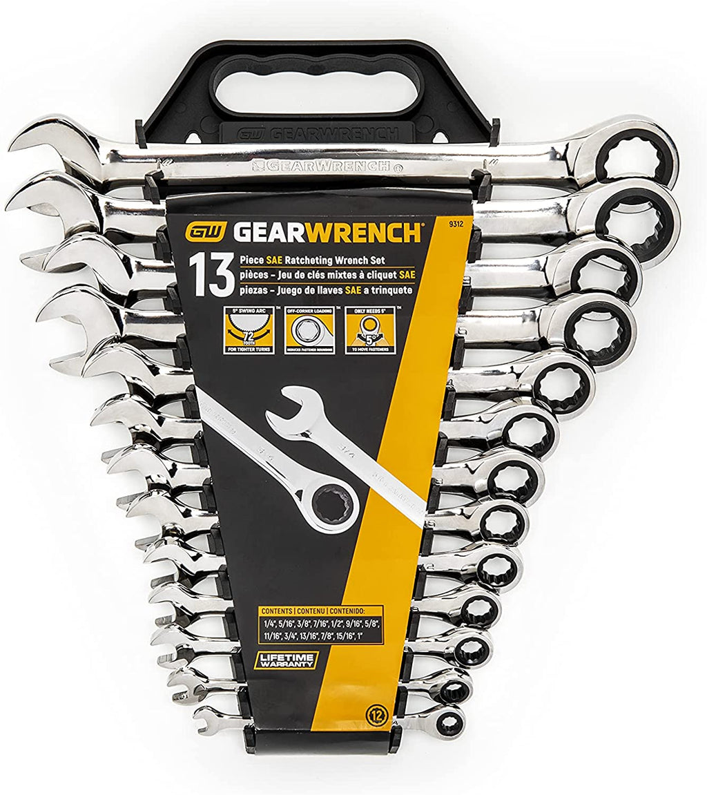 Jeu de clés mixtes à cliquet 12 pans GEARWRENCH 2025