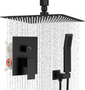 Système de douche pluie 10 pouces(10''-Ceiling Mount/Matte Black)