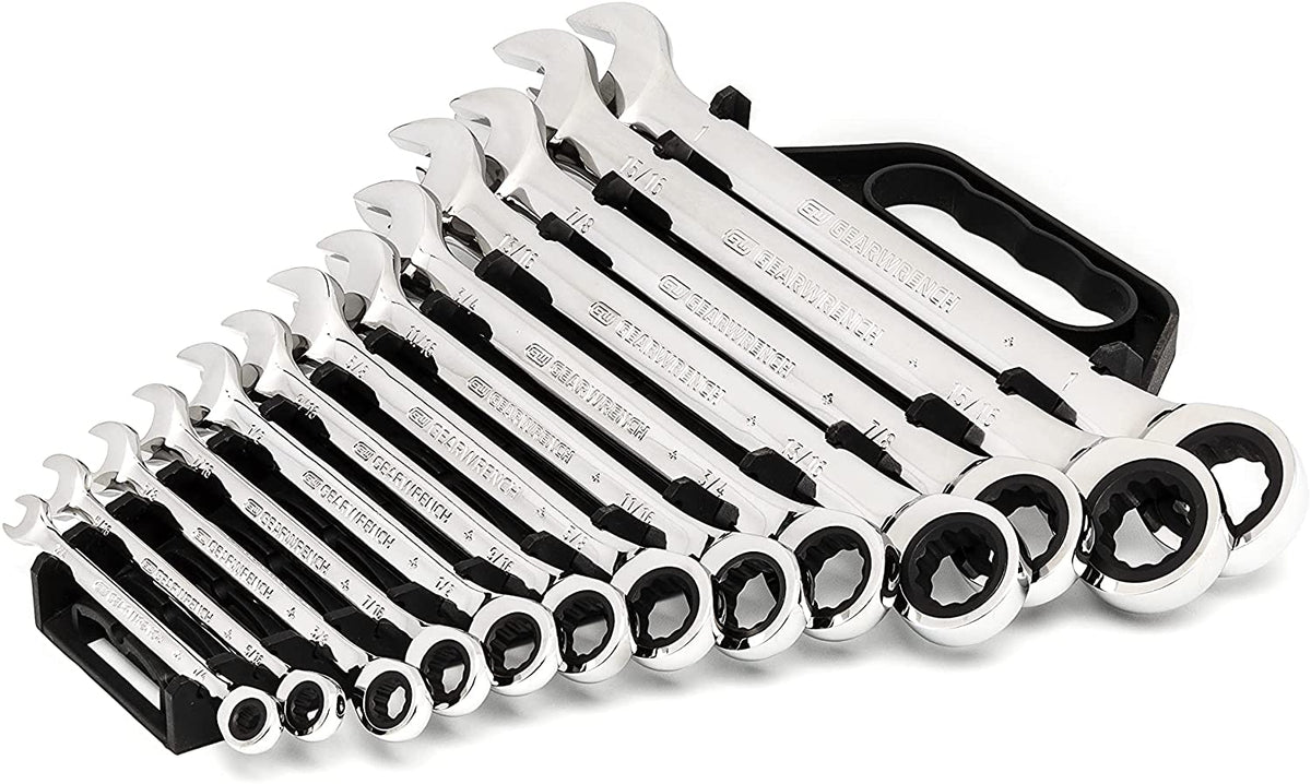 Jeu de clés mixtes à cliquet 12 pans GEARWRENCH 2025