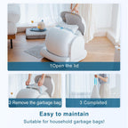 Megonia Litière Autonettoyante Chat Automatique: 2.4GHz WiFi Con App Contrôle à Distance 65L Grande Capacité Anti-Pincement/Fuites/Odeur pour Famille