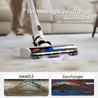 Tineco Pure One S15 Essentials Aspirateur Balai sans Fil Intelligent, Brosse Anti-nœuds, Puissant, Longue Autonomie, Excellent pour Multi-Surface, Le Nettoyage des Poils d’Animaux avec éclairage LED