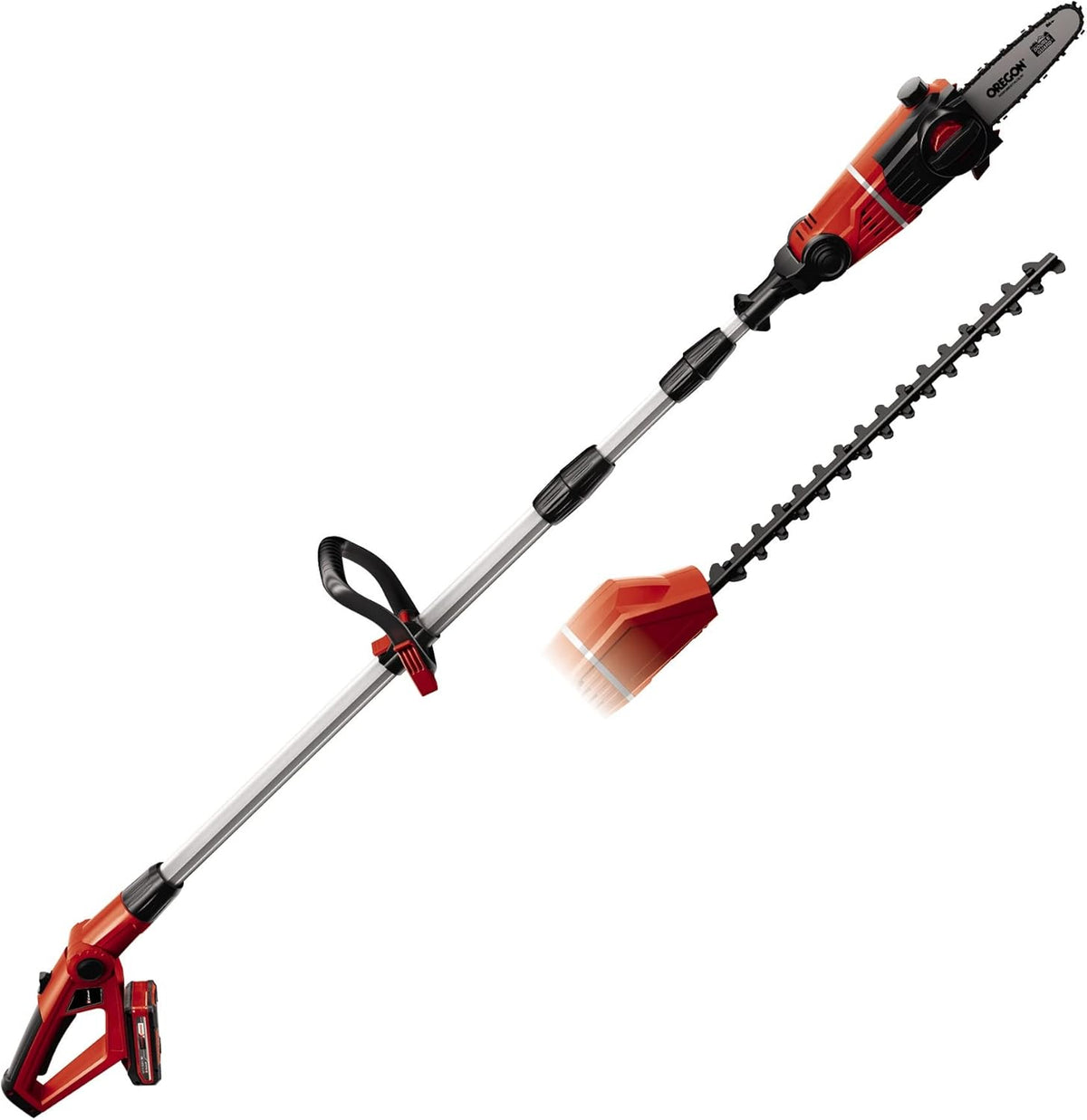 Outil multifonction sans fil Einhell Power X Change GE-HC 18 Li T Solo - 200 W, 18 V, taille-haie et scie électrique 2 en 1, lame Oregon, chargeur et batterie non inclus