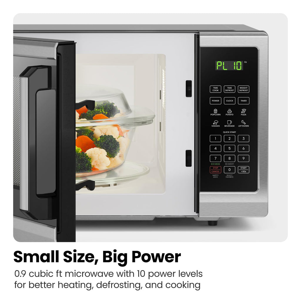 Micro-ondes de comptoir en acier inoxydable Chefman Essentials 2025