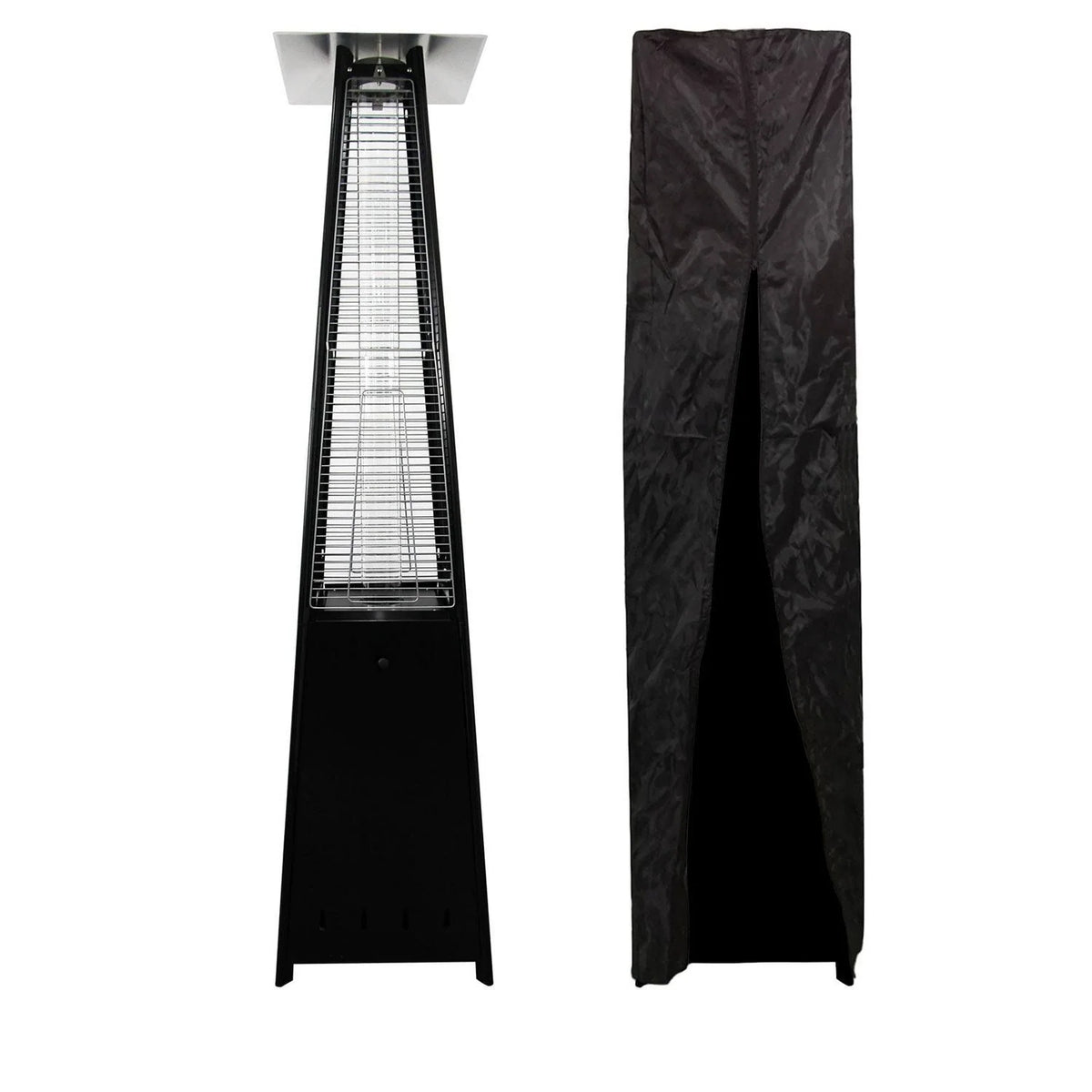 happy garden Parasol Chauffant Gaz Stockholm 13kw Acier(Noir)