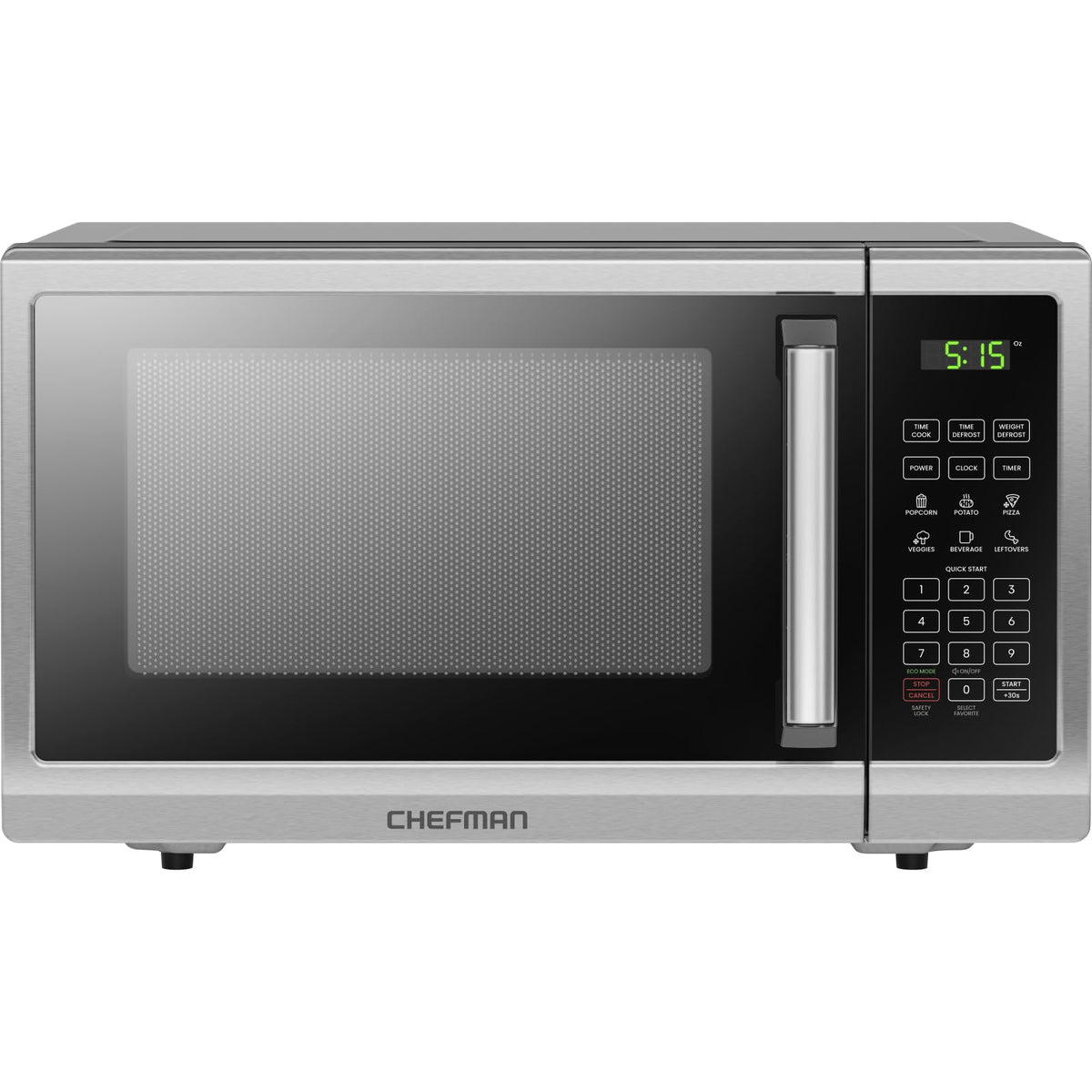 Micro-ondes de comptoir en acier inoxydable Chefman Essentials 2025