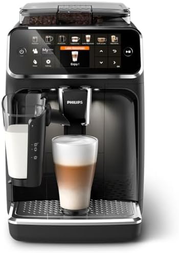 Philips Machine à Expresso Entièrement Automatique 5500 Series–20 Boissons Chaudes et Glacées, Carafe LatteGo Facile à Nettoyer, SilentBrew 40% Plus Silencieuse, QuickStart, Noir et Argent (EP5546/70) : Cuisine et Maison