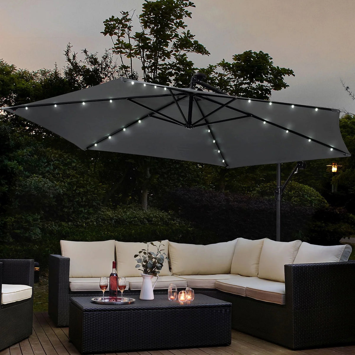 Parapluie LED excentrique 2025 Brésil
