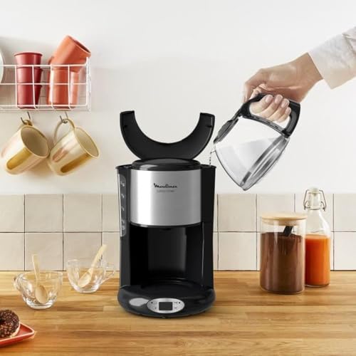 Tefal   cm461811   Cafetière programmable 15 tasses 1000w noir/inox maison : Cuisine et Maison