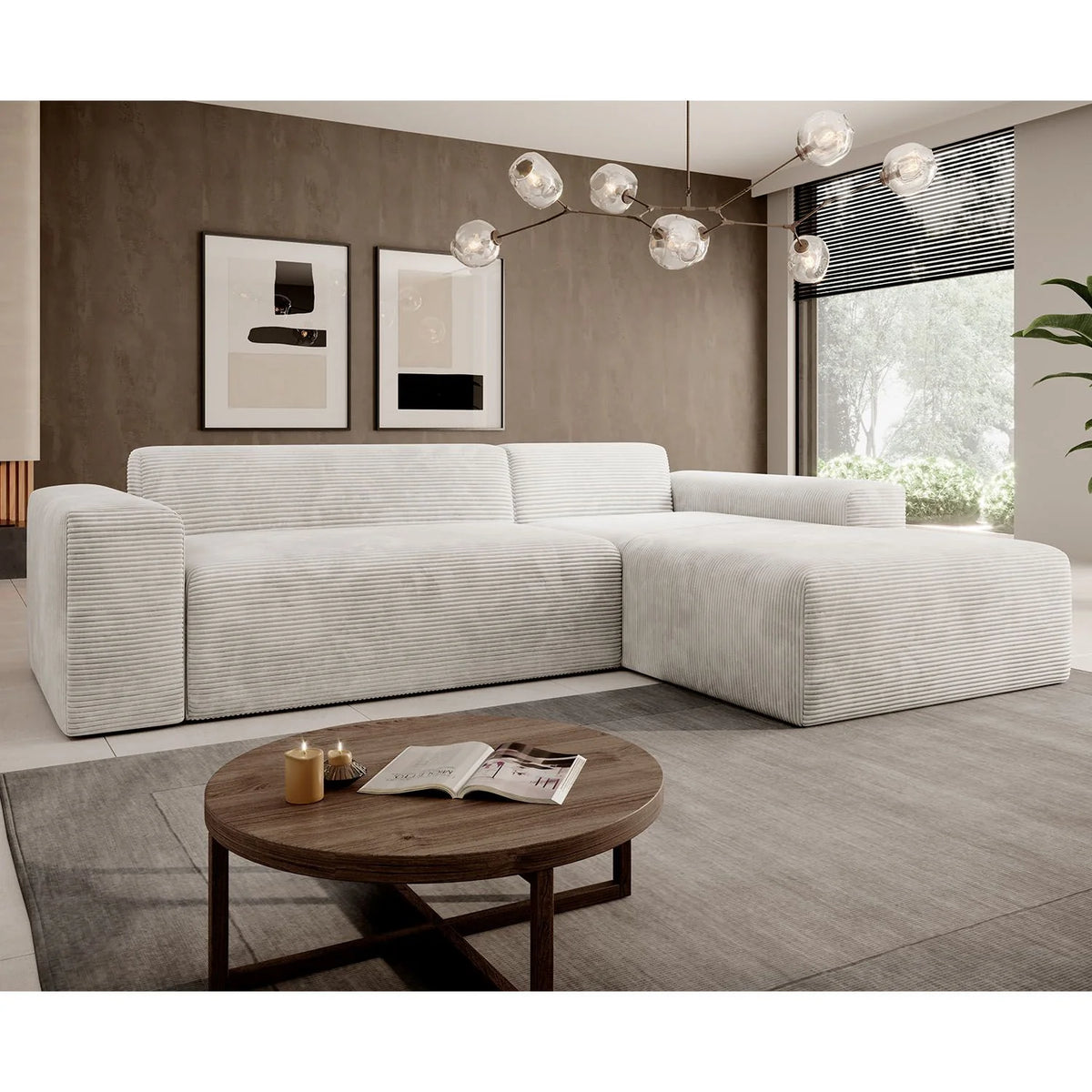 Canapé d'angle Vals 2025 – Confort moderne et style chaleureux