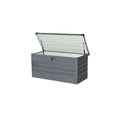 Coffre de rangement en acier galvanisé – gris métallisé – verrouillable – 400 L
