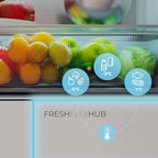 Cecotec Réfrigérateur Porte Française de 4 Portes Semi-Intégrable 458L Total No Frost Bolero CoolMarket F2D 458 SBI Inox E, Hauteur 189 cm et 83 cm La