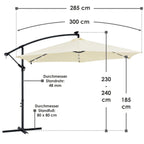 Parapluie LED excentrique 2025 Brésil