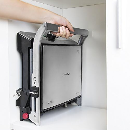 Cecotec Grill électrique Rock’nGrill Smart. Système de réglage de la puissance, du temps et de la température de 2000 W, ouverture à 180 °, plaques amovibles allant au lave vaisselle : Cuisine et Maison