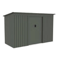 Abri de Jardin Métallique à Toit Plat – Couleur Vert Foncé