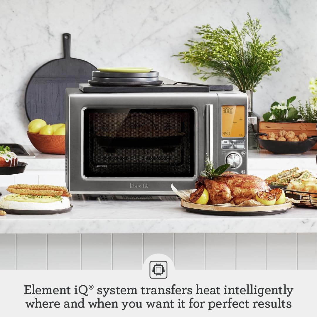Grille-pain micro-ondes Breville en acier inoxydable 2025 BMO870BSS1BUC1