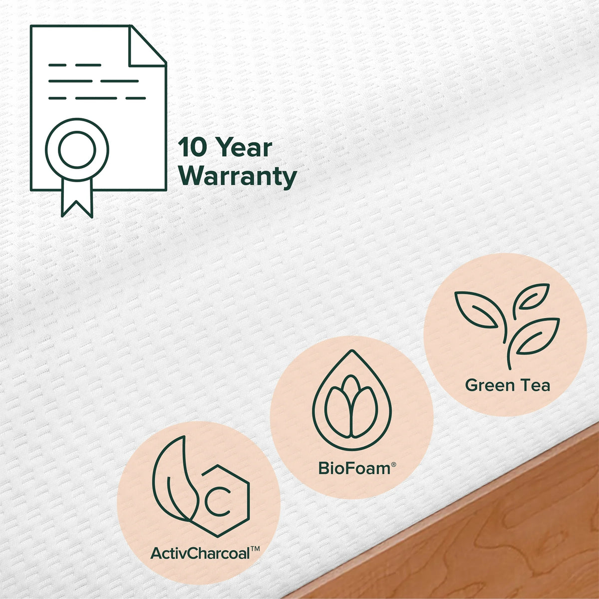 Matelas en mousse à mémoire de forme Zinus Spa Sensations. 20 cm de confort – Taille Queen