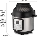 Instant Pot Multicuiseur 11 en 1 Duo Crisp + Air Fryer, 8 L : autocuiseur, friteuse à air, mijoteuse, cuiseur à vapeur, machine sous vide, déshydrateur avec gril, réchaud et fonctions de cuisson