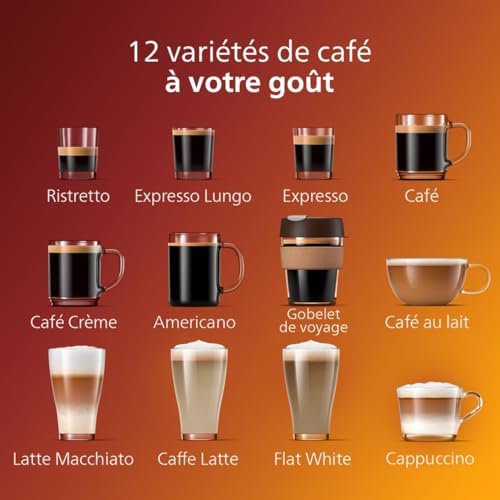 Philips Machine à Expresso Entièrement Automatique 5500 Series–20 Boissons Chaudes et Glacées, Carafe LatteGo Facile à Nettoyer, SilentBrew 40% Plus Silencieuse, QuickStart, Noir et Argent (EP5546/70) : Cuisine et Maison