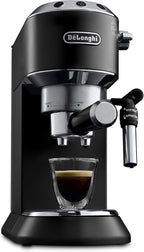 De'Longhi Dedica Style EC685.W, Machine à Café à Pompe en Acier Inoxydable Pour Café Moulu ou Dosettes, Machine à Espresso et Cappuccino, Réservoir de 1,3L, Système Anti-goutte, Blanc