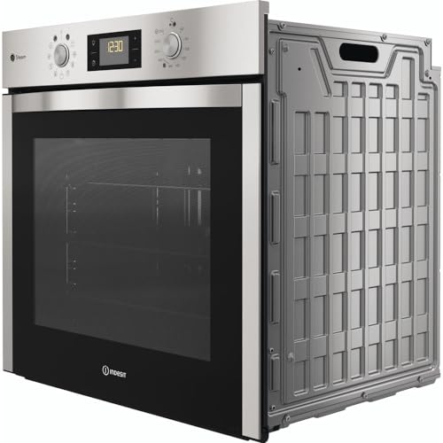 Four électrique encastré Indesit: couleur inox, autonettoyant   IFWS 5844 JH IX : Gros électroménager
