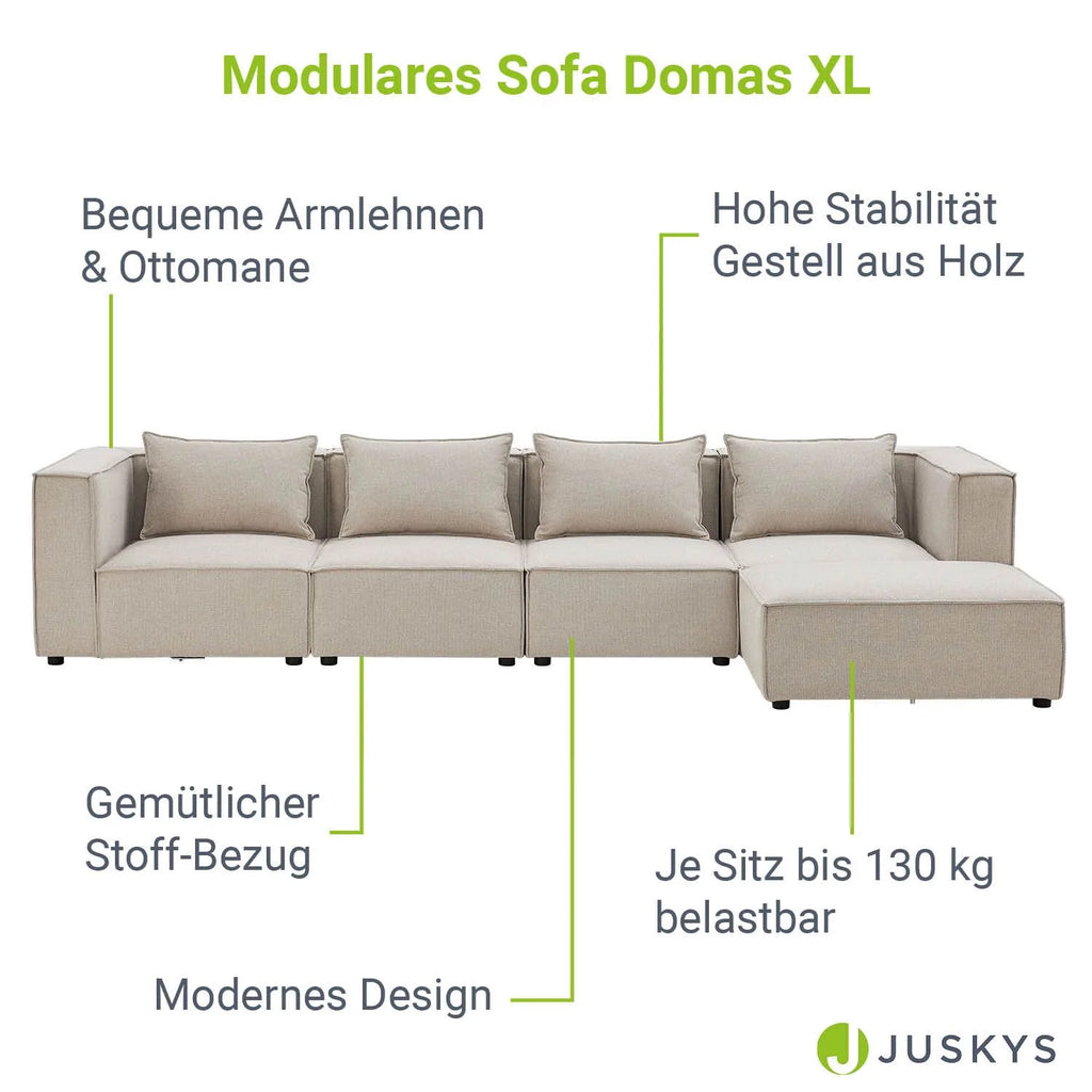 Canapé modulaire Domas XL 2025 - 4 places