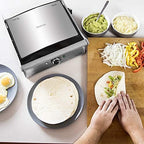 Cecotec Grill électrique Rock’nGrill Smart. Système de réglage de la puissance, du temps et de la température de 2000 W, ouverture à 180 °, plaques amovibles allant au lave vaisselle : Cuisine et Maison
