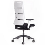 Fauteuil de bureau ergonomique Agilis Matrix MT12 à dossier en maille et inclinaison lente, édition spéciale, noir pur (édition 2025).