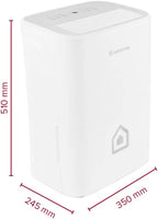 Ariston Deos 16S NET WiFi Déshumidificateur Portable Haut de gamme 16L, Contrôle Électronique du niveau d’Humidité, Fonction Buanderie, Silencieux, pour des pièces allant jusqu'à 44 m²