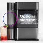 Machine à glaçons GE Profile Opal 2.0 (2025) – Format pépites, trémie de 2,8 litres (0,75 gallon). Acier inoxydable.